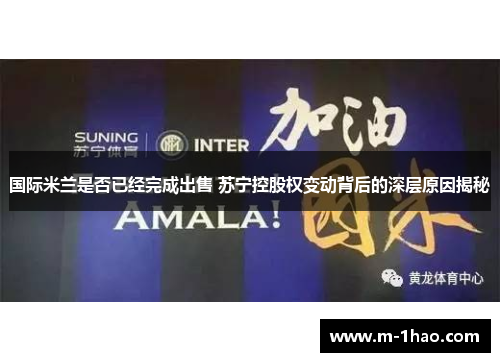国际米兰是否已经完成出售 苏宁控股权变动背后的深层原因揭秘