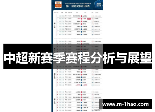 中超新赛季赛程分析与展望